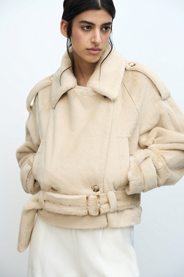 Faux fur jacket - BRUSNIKA Women Clothes