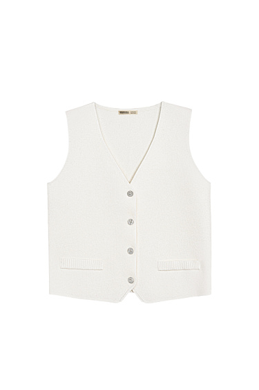 Wool and cashmere knit vest - BRUSNIKA Women Clothes