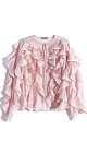 Blouse with voluminous flounces - BRUSNIKA. Women clothes