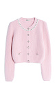 fox down cardigan with accent buttons - BRUSNIKA. Women clothes