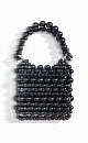 A handbag made of round beads - BRUSNIKA. Women clothes