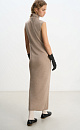 Maxi dress with high collar - BRUSNIKA. Women clothes