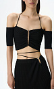 Metal detail crop top - BRUSNIKA. Women clothes