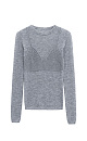 Knitted jumper with a bustier‑style imitation - BRUSNIKA. Women clothes