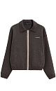 Knitted bomber jacket with zipper - BRUSNIKA. Women clothes