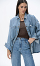Denim shirt with large pockets - BRUSNIKA. Women clothes