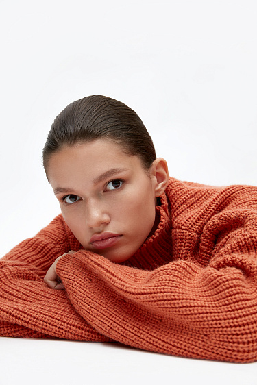 Alpaca wool knit jumper - BRUSNIKA Women Clothes