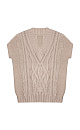 Knitted alpaca vest - BRUSNIKA. Women clothes