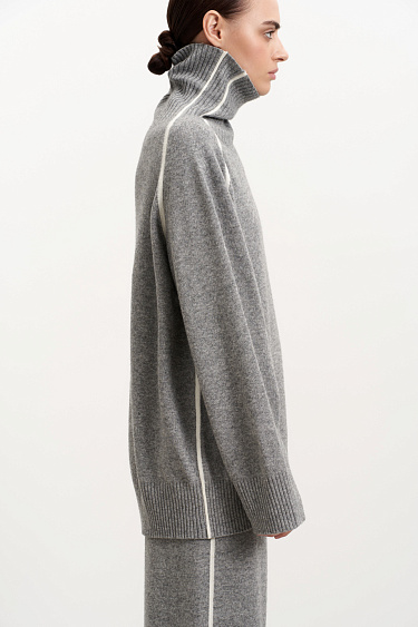Knit jumper with stripes - BRUSNIKA Women Clothes