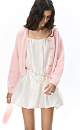 Fox-fur buttoned cardigan - BRUSNIKA. Women clothes