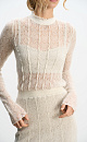 Openwork midi dress - BRUSNIKA. Women clothes