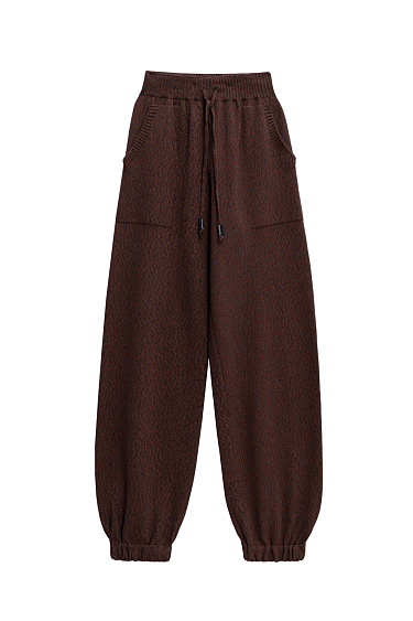 Knitted trousers made of cotton - BRUSNIKA Women Clothes