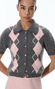 cardigan with an argyle pattern - BRUSNIKA. Women clothes