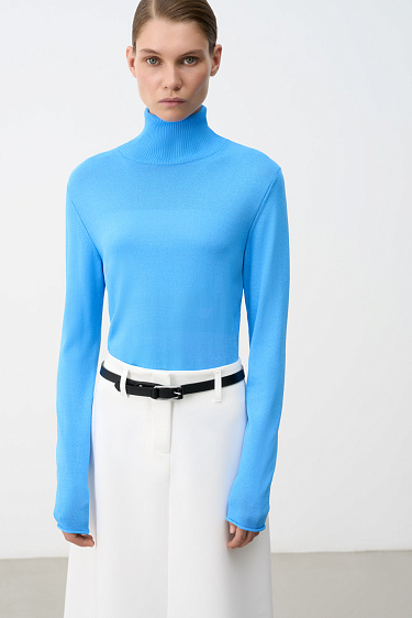 Turtleneck with a high collar - BRUSNIKA Women Clothes