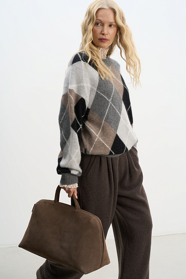 Argyle patterned jumper - BRUSNIKA Women Clothes