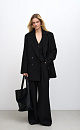 Wide trousers with stitching details - BRUSNIKA. Women clothes