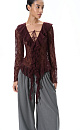 blouse with ruffles - BRUSNIKA. Women clothes