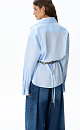 Shirt with big shoulders - BRUSNIKA. Women clothes