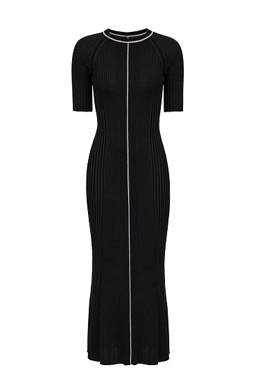 Ribbed knit maxi dress - BRUSNIKA Women Clothes