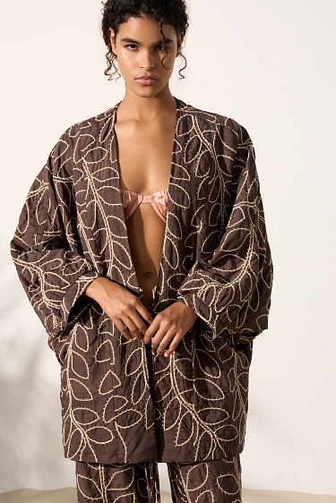 cardigan with a floral pattern - BRUSNIKA Women Clothes