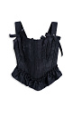 Jacquard-patterned corset with back lacing - BRUSNIKA. Women clothes