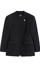 Viscose jacket with large shoulders - BRUSNIKA. Women clothes