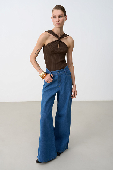 Wide leg jeans - BRUSNIKA Women Clothes
