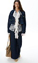 Fringed denim jacket - BRUSNIKA. Women clothes
