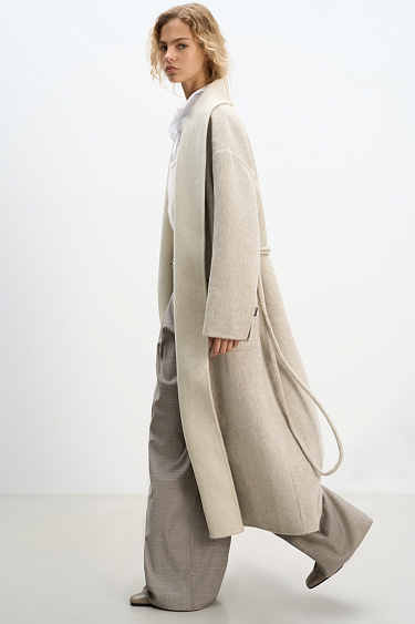 Double-sided robe coat - BRUSNIKA Women Clothes