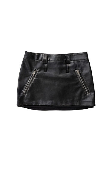 Eco-leather mini skirt - BRUSNIKA Women Clothes