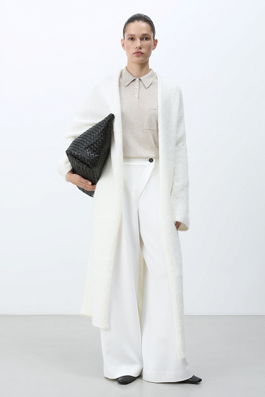 Long cardigan with mohair - BRUSNIKA Women Clothes