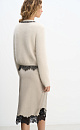 Midi skirt with lace - BRUSNIKA. Women clothes