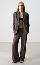 Striped linen trousers - BRUSNIKA. Women clothes