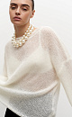 Semi-sheer openwork jumper - BRUSNIKA. Women clothes