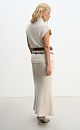 Maxi skirt made of fox fur - BRUSNIKA. Women clothes