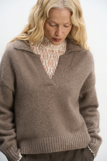 Fox down jumper - BRUSNIKA Women Clothes