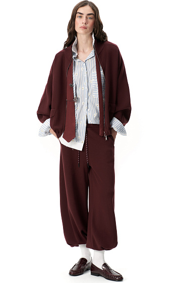 Banana trousers made of wool - BRUSNIKA Women Clothes