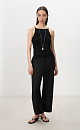 Shortened trousers made of 100% linen - BRUSNIKA. Women clothes