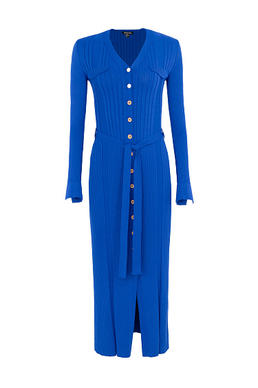 Wide ribbed knitted dress - BRUSNIKA Women Clothes