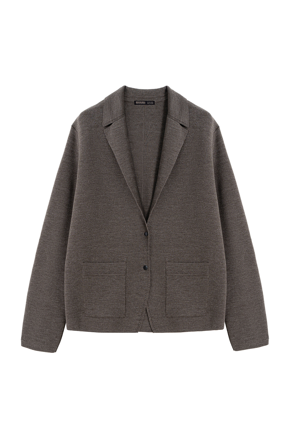 Single-breasted merino wool jacket - BRUSNIKA. Women clothes