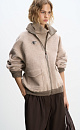 Wool bomber jacket with knit details - BRUSNIKA. Women clothes