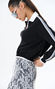Bomber jacket with stripes and lace - BRUSNIKA. Women clothes