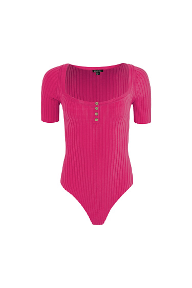 Square neck bodysuit - BRUSNIKA Women Clothes
