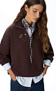 Jumper with stand-up collar - BRUSNIKA. Women clothes