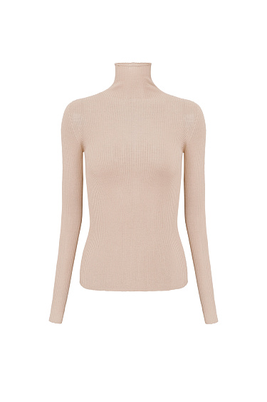 knitted turtleneck made of merino wool - BRUSNIKA Women Clothes
