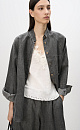 100% linen shirt with raglan sleeves - BRUSNIKA. Women clothes
