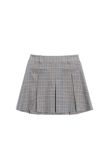 Plaid Mini Skirt - BRUSNIKA Women Clothes