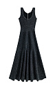 Evening midi dress with lurex - BRUSNIKA. Women clothes