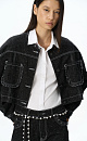 Fringed denim jacket - BRUSNIKA. Women clothes