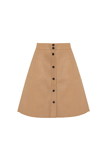 Faux leather mini skirt - BRUSNIKA Women Clothes